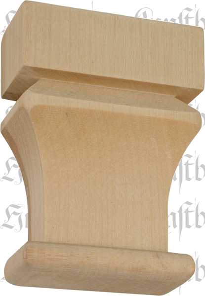 Holzapplikation antik, Verzierung, Birke, 55x75mm, Kapitell Holz, Holzzierteil antik, Holzkapitell, Kapitelle Holz